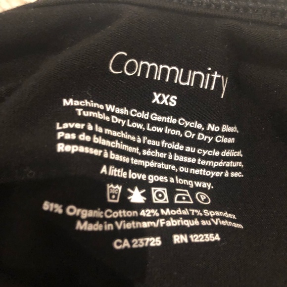 Aritzia Black low back body suit - Picture 2 of 3